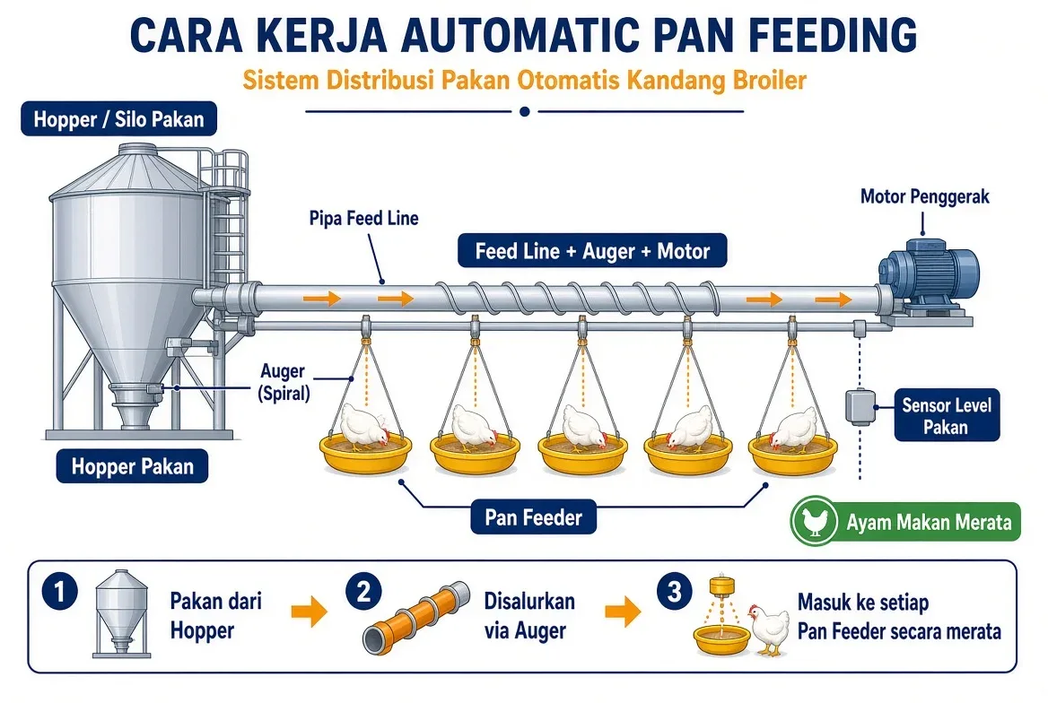 Cara Kerja Automatic Pan Feeding System
